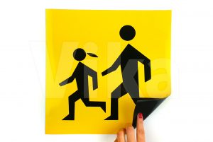 Tablica uwaga dzieci magnetyczna