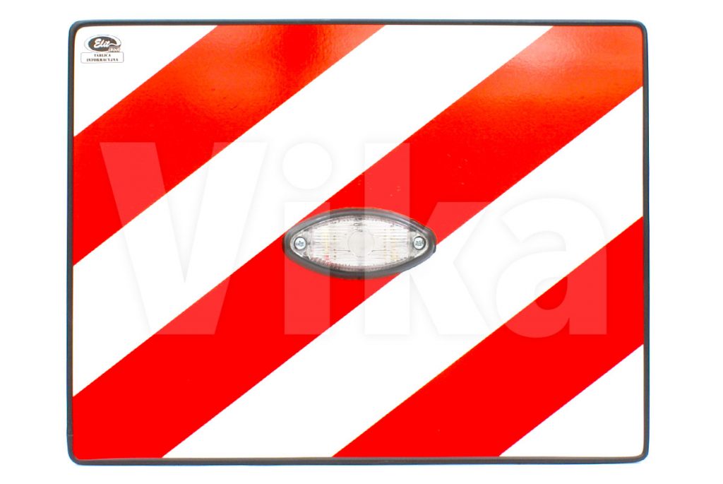 Tablica wyróżniająca gabaryt - z białą lampką