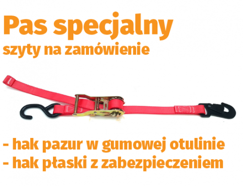 Pas specjalny z nietypowymi hakami